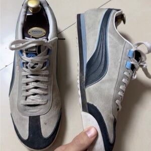 Puma Knight Athletic Sneakers in Gray Navy Blue